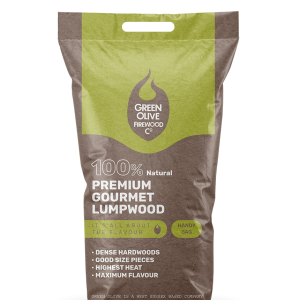 Premium gourmet lumpwood BBQ charcoal single bag