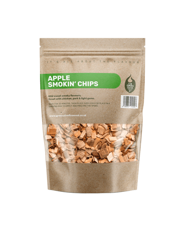 Apple wood BBQ smoking chips 3L pouch