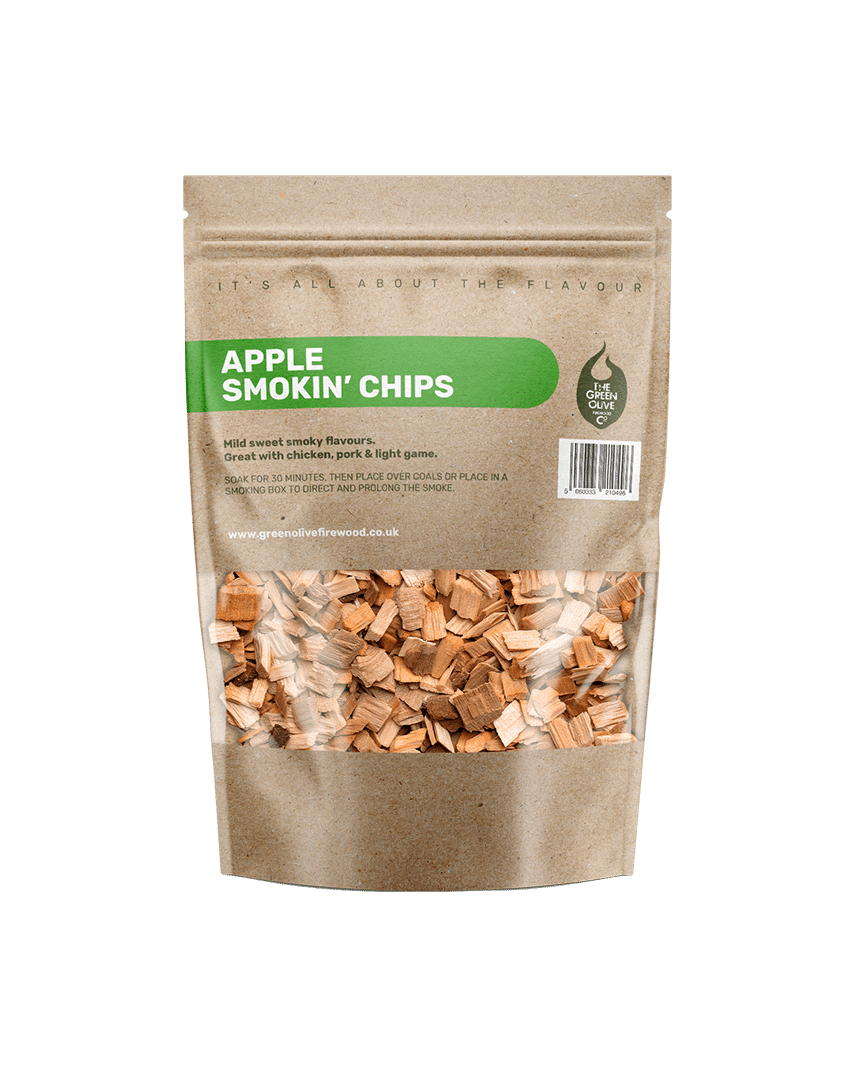 Apple wood BBQ smoking chips 3L pouch
