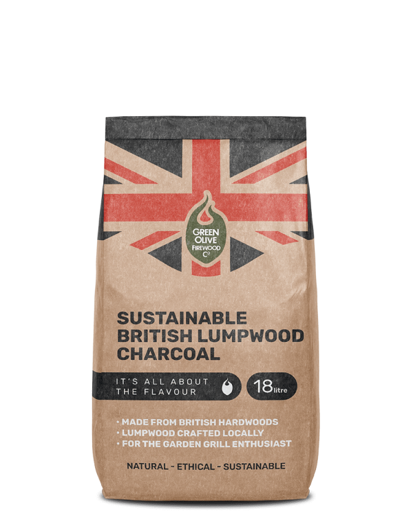 Sustainable British Lumpwood BBQ Charcoal 18L Bag